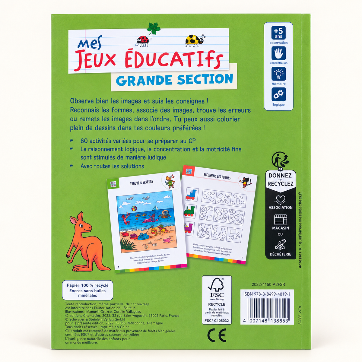 Livre de jeux éducatifs Grande Section – Dès 5 ans