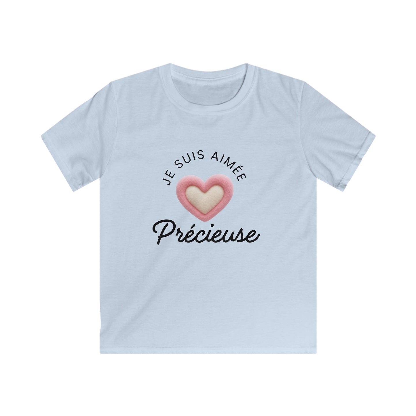 T-shirt enfant « Je suis aimée, Précieuse »