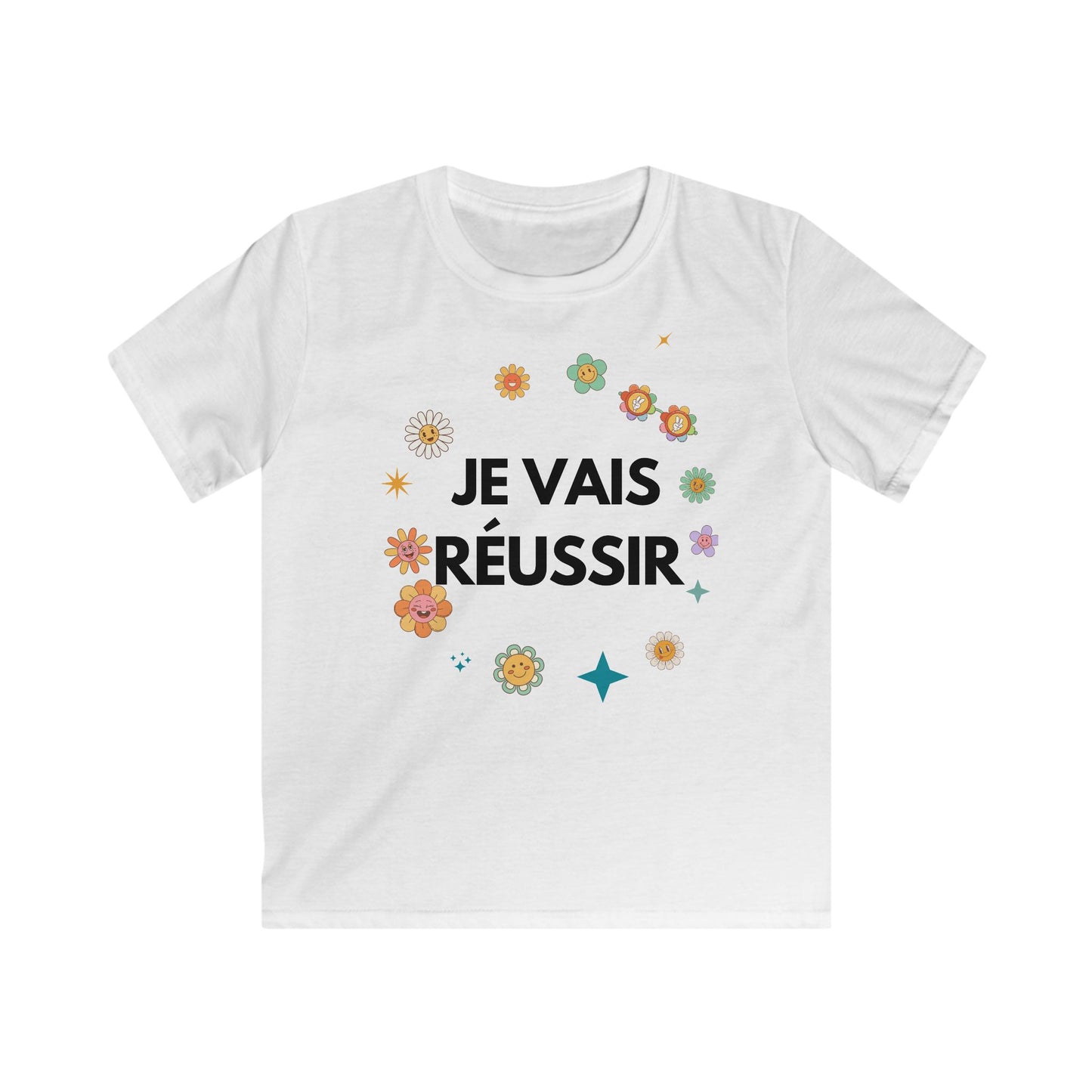 Je vais réussir – T-shirt enfant inspirant