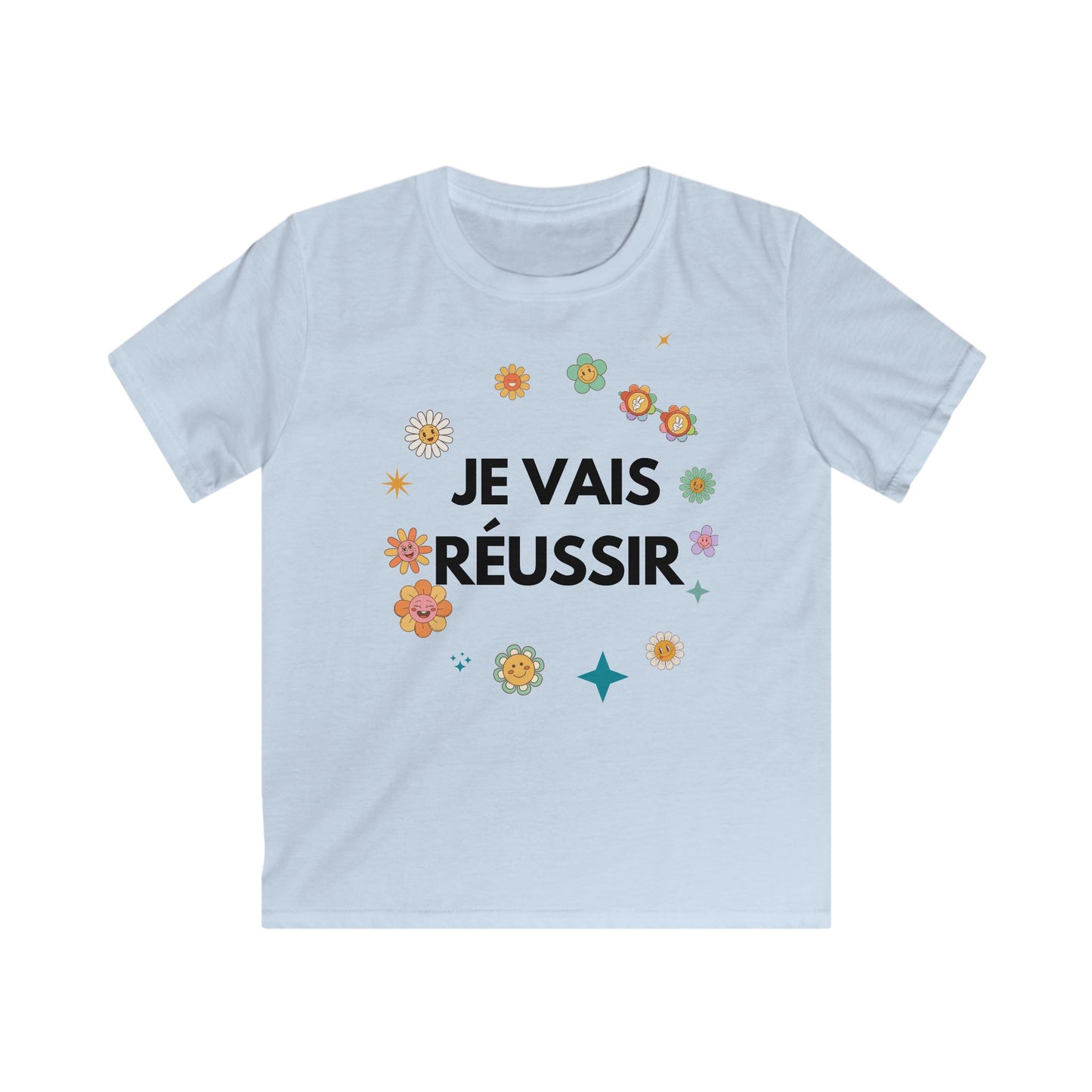 Je vais réussir – T-shirt enfant inspirant