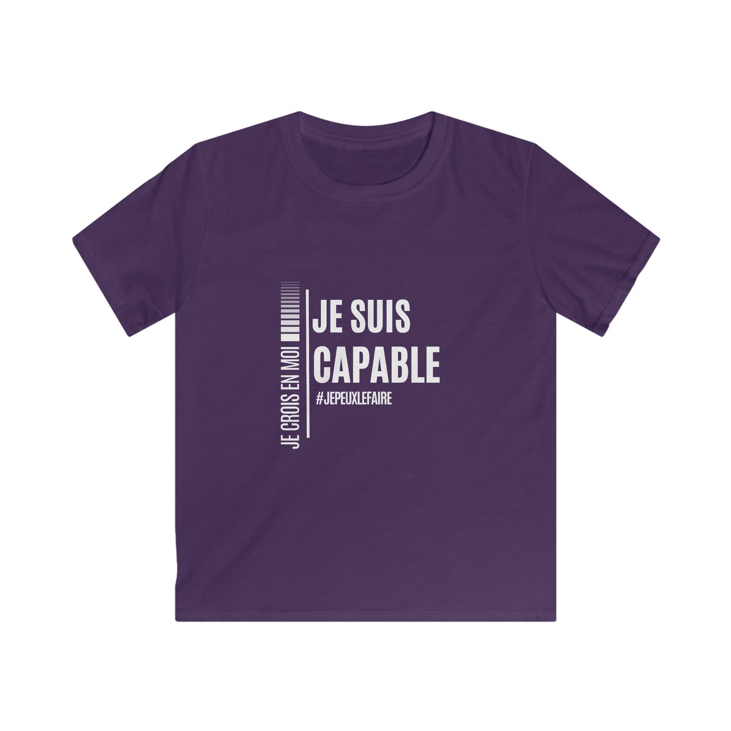 Je suis capable | T-shirt enfant positif pour développer la confiance en soi
