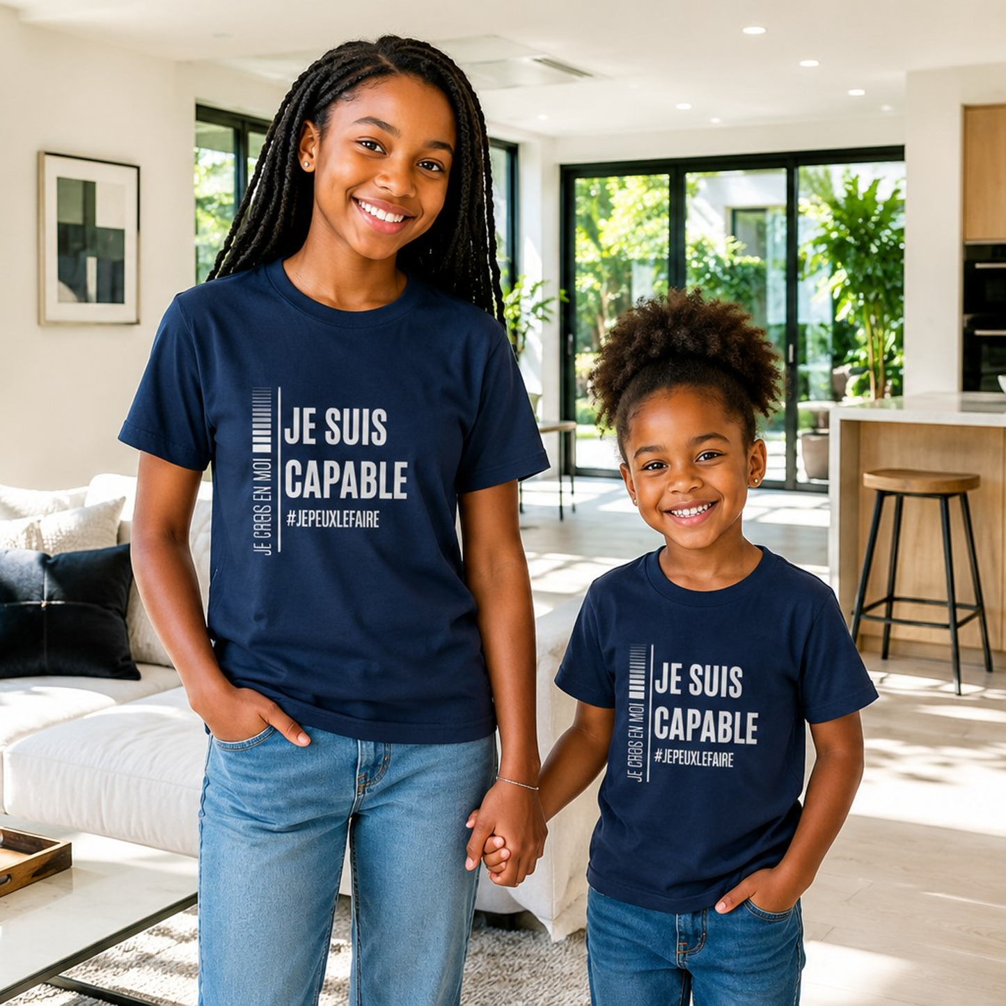 Je suis capable | T-shirt enfant positif pour développer la confiance en soi