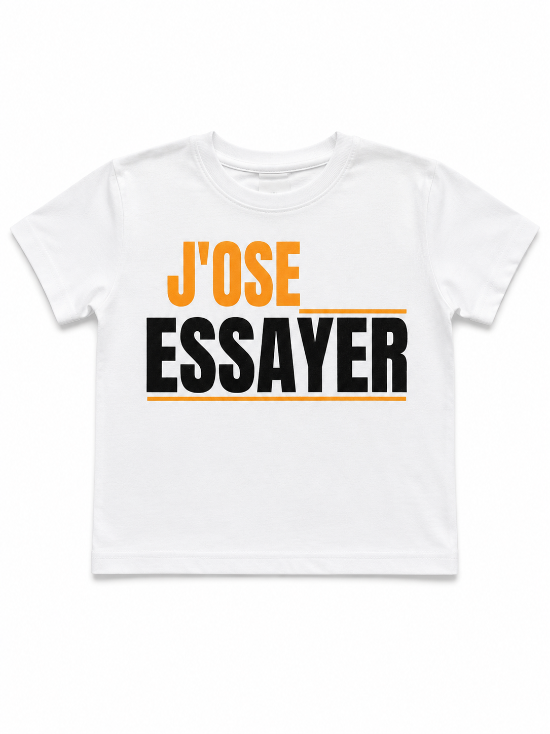J'ose essayer | T-shirt enfant confiance en soi | Élevé pour Briller
